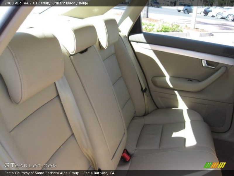 Brilliant Black / Beige 2008 Audi A4 2.0T Sedan