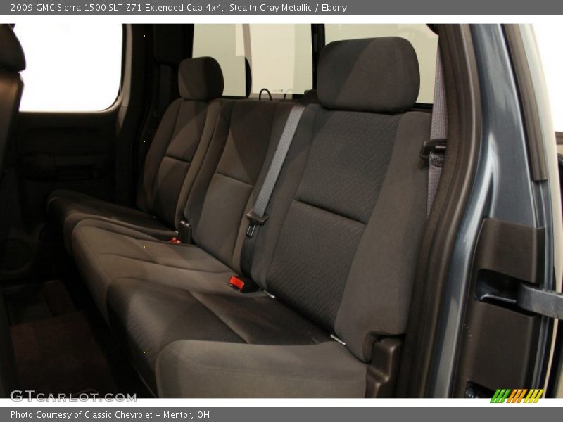 Stealth Gray Metallic / Ebony 2009 GMC Sierra 1500 SLT Z71 Extended Cab 4x4