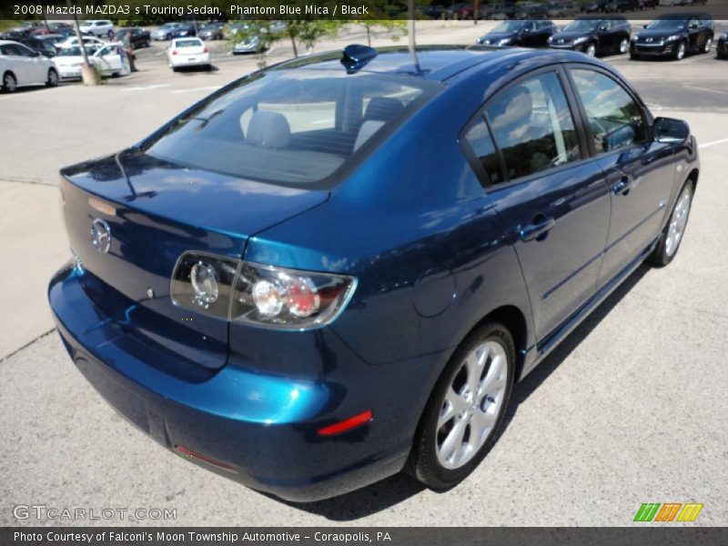 Phantom Blue Mica / Black 2008 Mazda MAZDA3 s Touring Sedan
