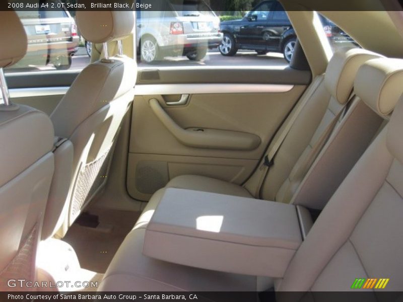 Brilliant Black / Beige 2008 Audi A4 2.0T Sedan