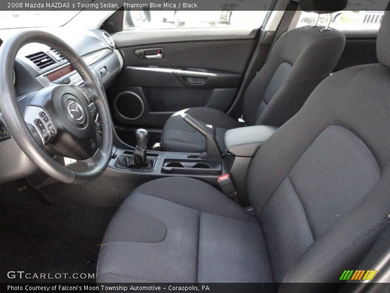 Phantom Blue Mica / Black 2008 Mazda MAZDA3 s Touring Sedan