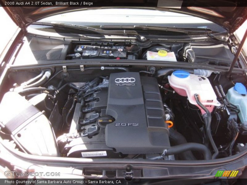 Brilliant Black / Beige 2008 Audi A4 2.0T Sedan