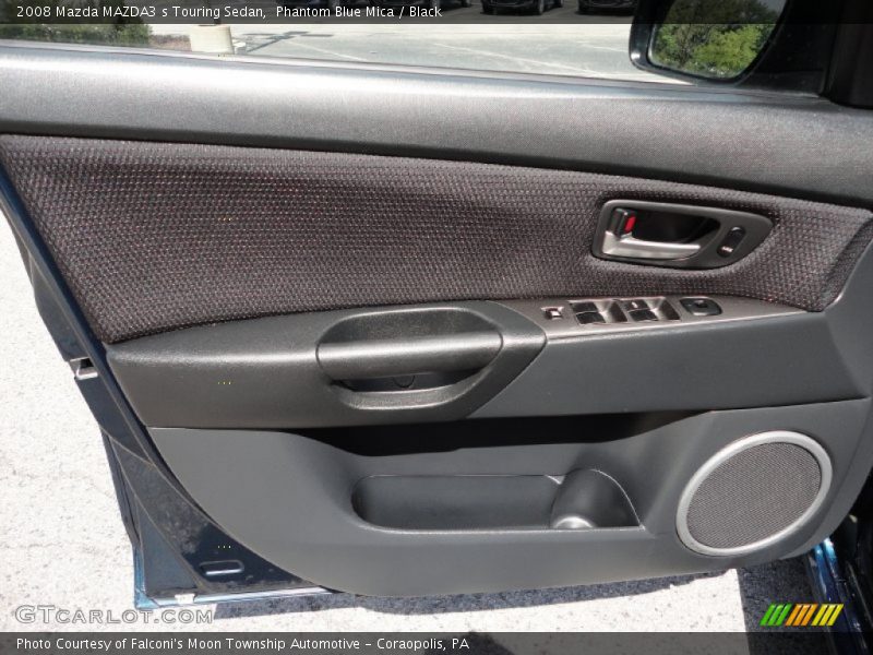Phantom Blue Mica / Black 2008 Mazda MAZDA3 s Touring Sedan