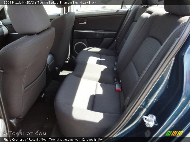 Phantom Blue Mica / Black 2008 Mazda MAZDA3 s Touring Sedan