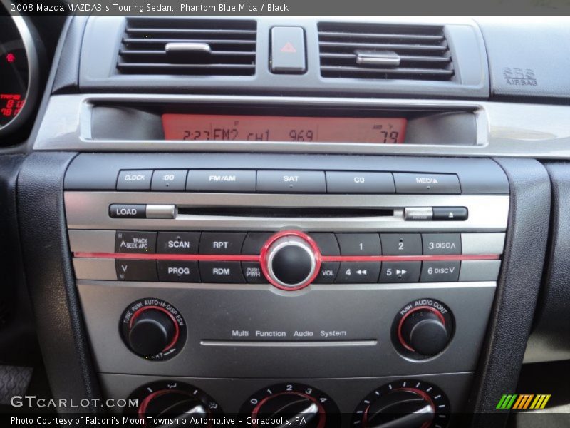 Phantom Blue Mica / Black 2008 Mazda MAZDA3 s Touring Sedan