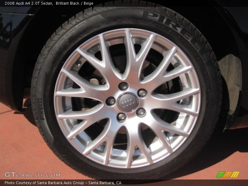 Brilliant Black / Beige 2008 Audi A4 2.0T Sedan