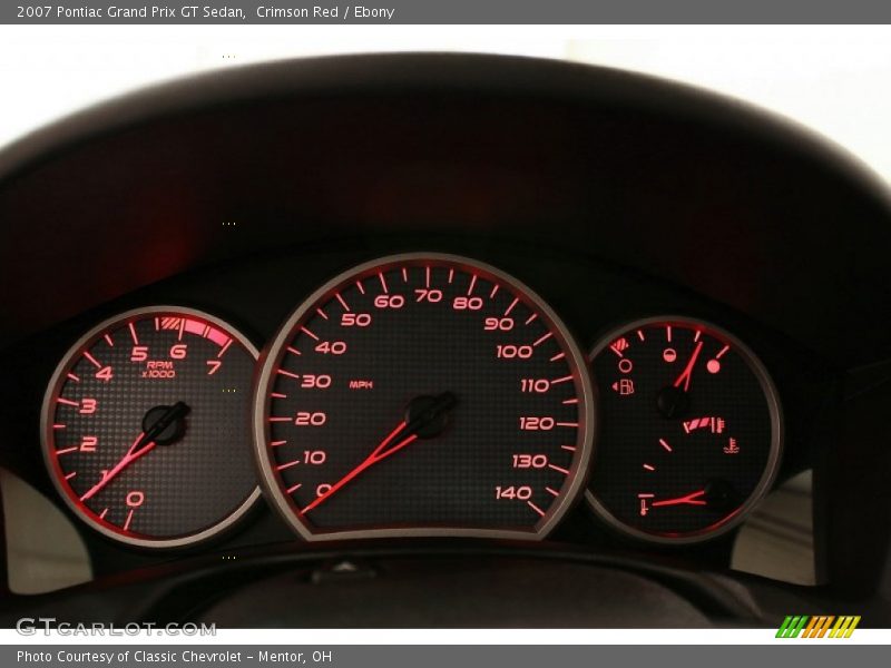 Crimson Red / Ebony 2007 Pontiac Grand Prix GT Sedan