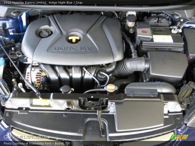  2012 Elantra Limited Engine - 2.0 Liter DOHC 16-Valve D-CVVT 4 Cylinder