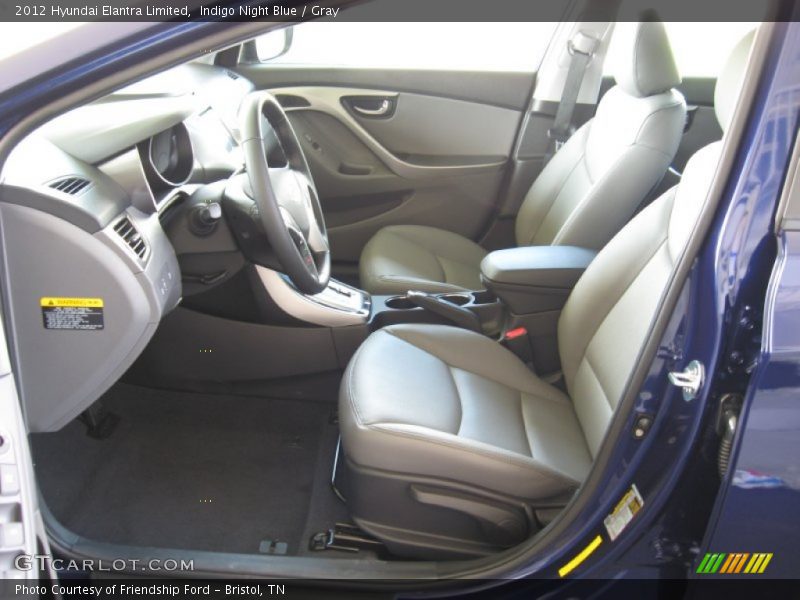  2012 Elantra Limited Gray Interior