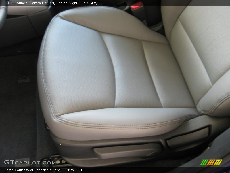 Indigo Night Blue / Gray 2012 Hyundai Elantra Limited