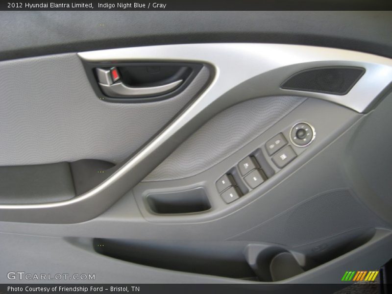 Indigo Night Blue / Gray 2012 Hyundai Elantra Limited
