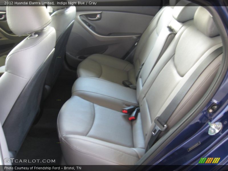 Indigo Night Blue / Gray 2012 Hyundai Elantra Limited