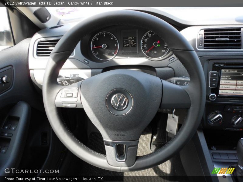Candy White / Titan Black 2012 Volkswagen Jetta TDI Sedan