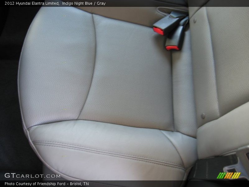 Indigo Night Blue / Gray 2012 Hyundai Elantra Limited