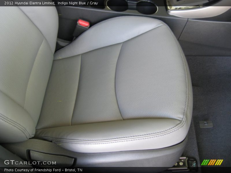 Indigo Night Blue / Gray 2012 Hyundai Elantra Limited