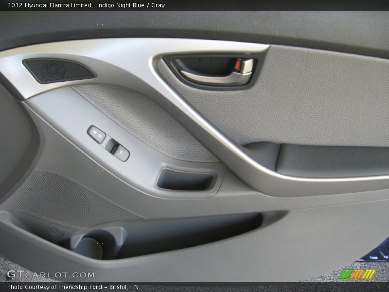 Indigo Night Blue / Gray 2012 Hyundai Elantra Limited