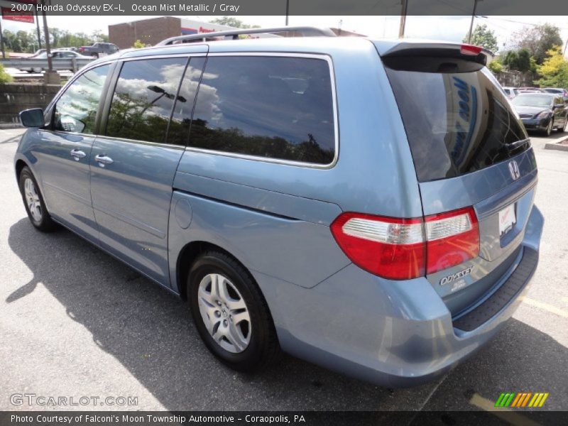 Ocean Mist Metallic / Gray 2007 Honda Odyssey EX-L