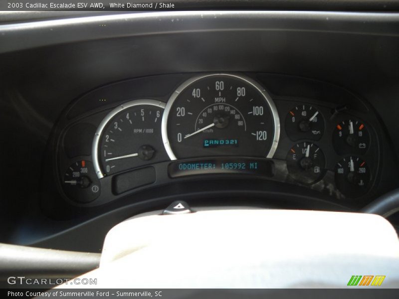  2003 Escalade ESV AWD ESV AWD Gauges