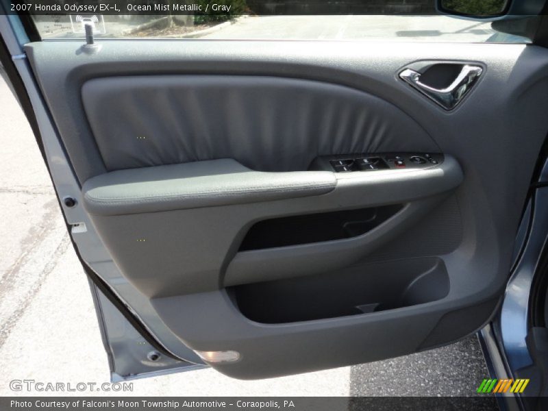 Ocean Mist Metallic / Gray 2007 Honda Odyssey EX-L