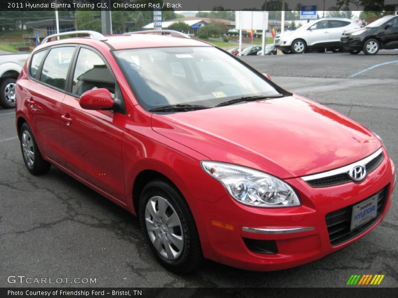 Chilipepper Red / Black 2011 Hyundai Elantra Touring GLS