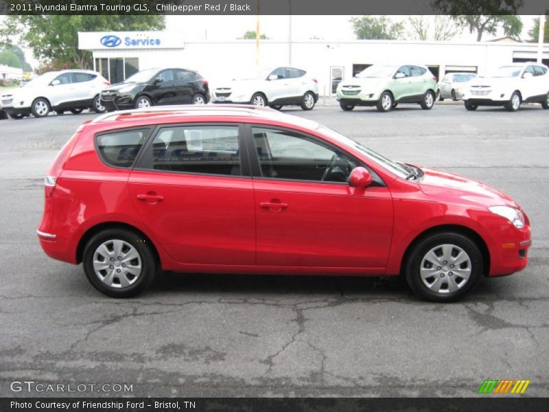 Chilipepper Red / Black 2011 Hyundai Elantra Touring GLS
