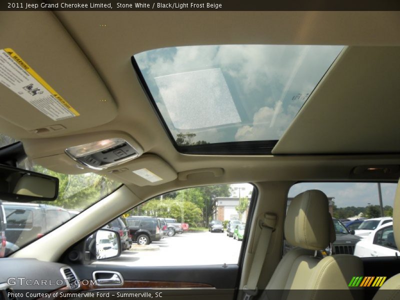 Stone White / Black/Light Frost Beige 2011 Jeep Grand Cherokee Limited