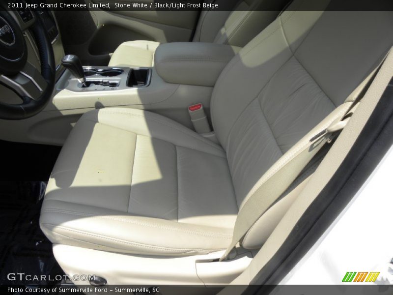 Stone White / Black/Light Frost Beige 2011 Jeep Grand Cherokee Limited
