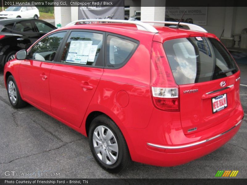 Chilipepper Red / Black 2011 Hyundai Elantra Touring GLS