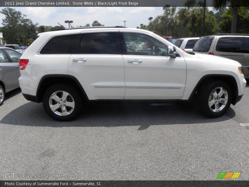 Stone White / Black/Light Frost Beige 2011 Jeep Grand Cherokee Limited