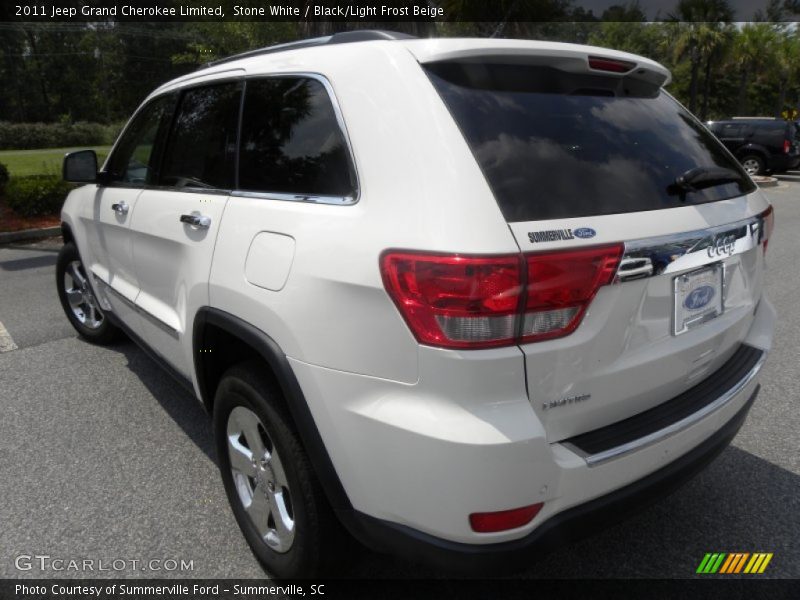 Stone White / Black/Light Frost Beige 2011 Jeep Grand Cherokee Limited