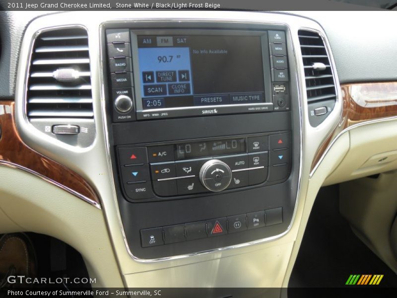 Stone White / Black/Light Frost Beige 2011 Jeep Grand Cherokee Limited