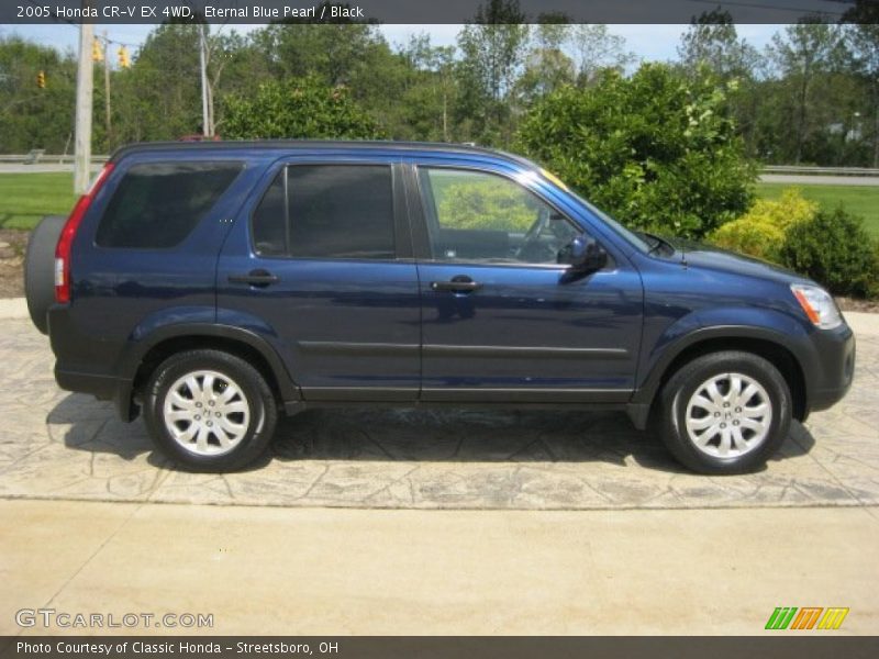 Eternal Blue Pearl / Black 2005 Honda CR-V EX 4WD