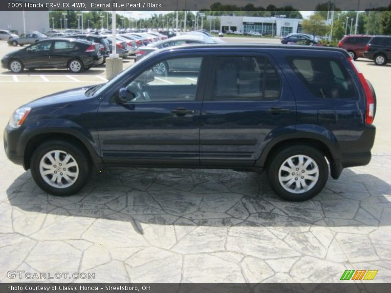 Eternal Blue Pearl / Black 2005 Honda CR-V EX 4WD