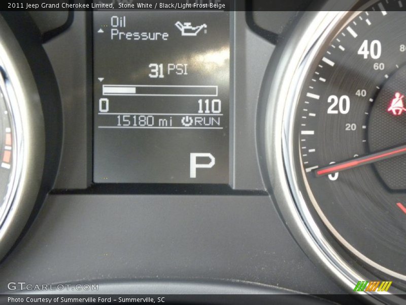 Stone White / Black/Light Frost Beige 2011 Jeep Grand Cherokee Limited