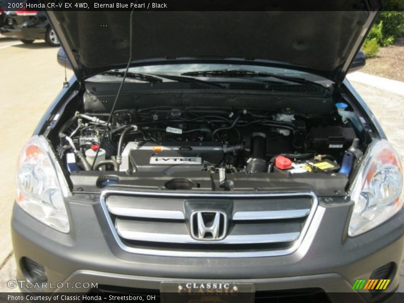 Eternal Blue Pearl / Black 2005 Honda CR-V EX 4WD