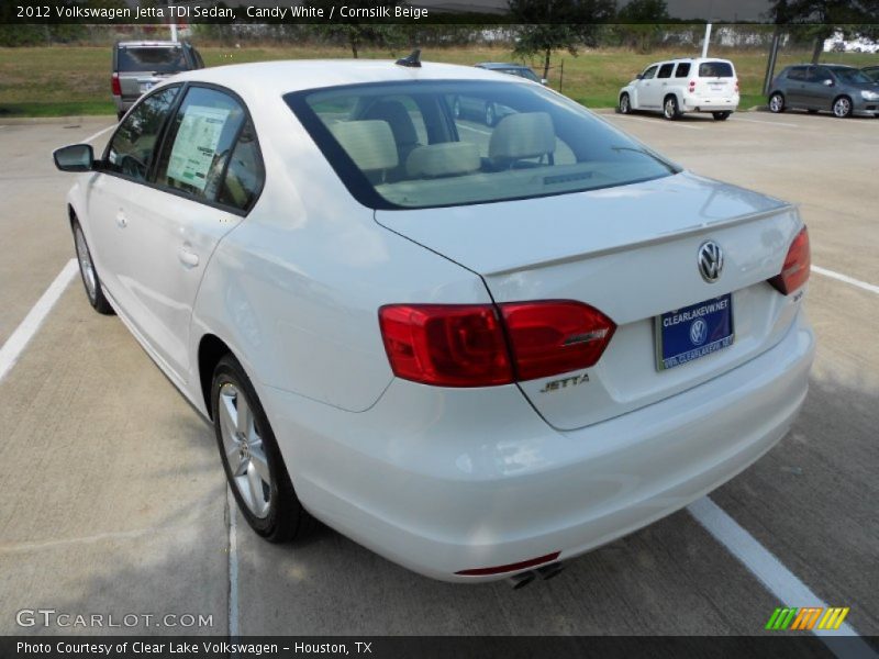 Candy White / Cornsilk Beige 2012 Volkswagen Jetta TDI Sedan