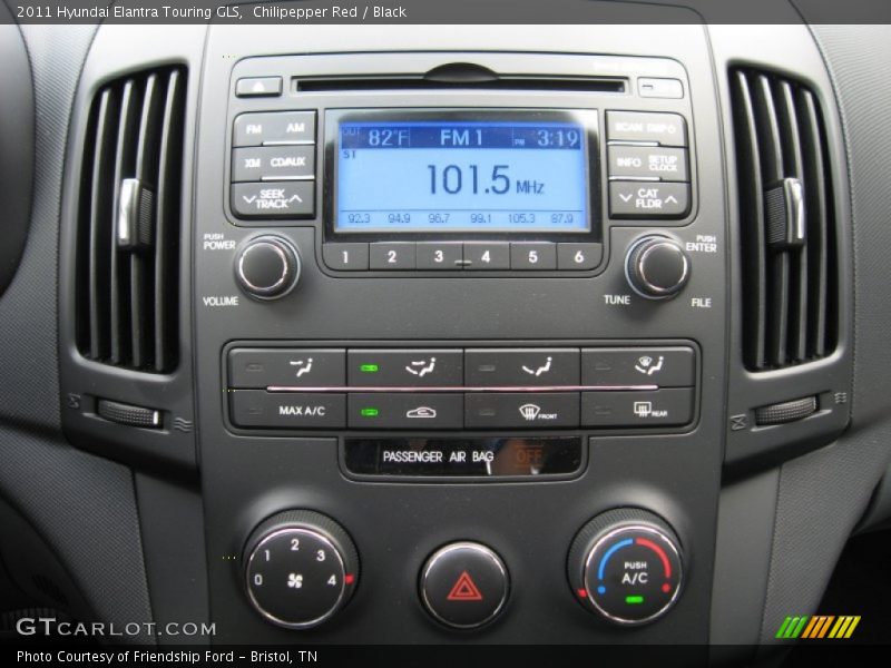 Chilipepper Red / Black 2011 Hyundai Elantra Touring GLS