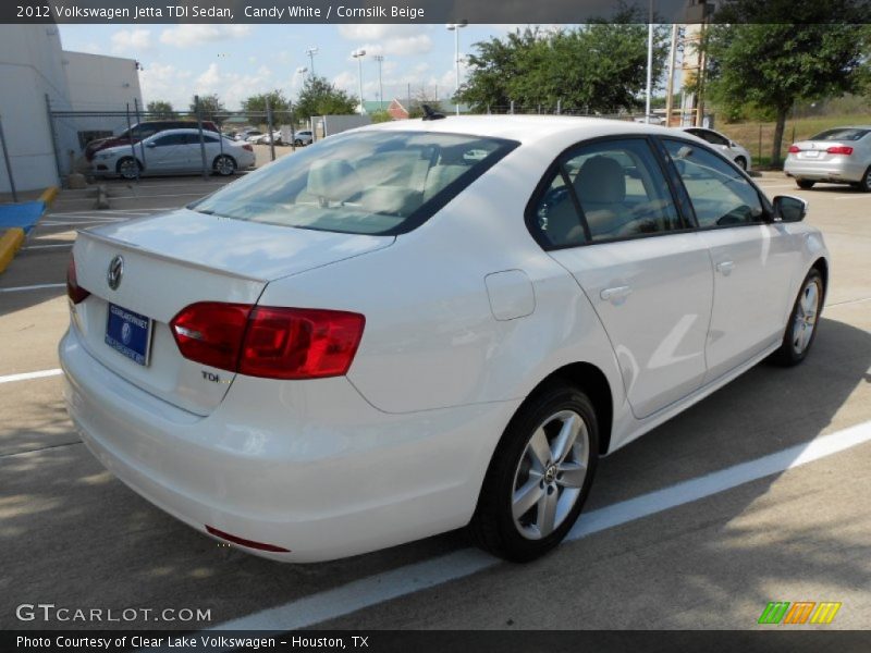 Candy White / Cornsilk Beige 2012 Volkswagen Jetta TDI Sedan