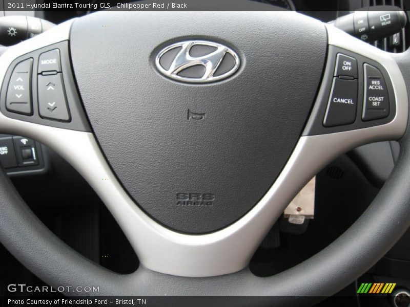 Chilipepper Red / Black 2011 Hyundai Elantra Touring GLS