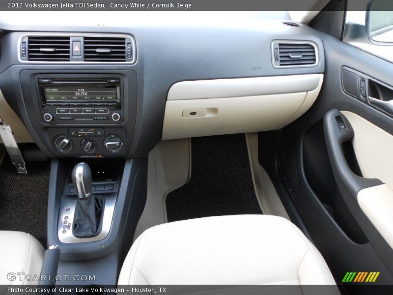 Candy White / Cornsilk Beige 2012 Volkswagen Jetta TDI Sedan