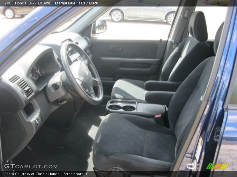 Eternal Blue Pearl / Black 2005 Honda CR-V EX 4WD