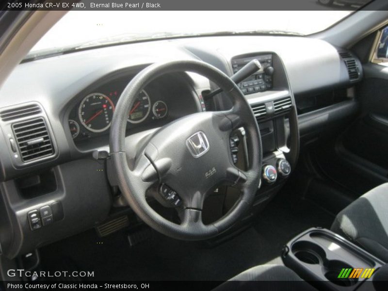Eternal Blue Pearl / Black 2005 Honda CR-V EX 4WD