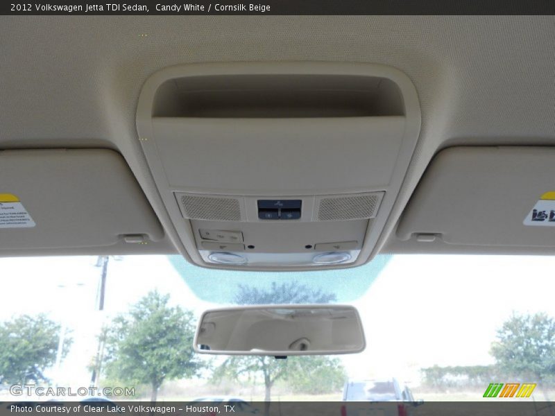 Candy White / Cornsilk Beige 2012 Volkswagen Jetta TDI Sedan
