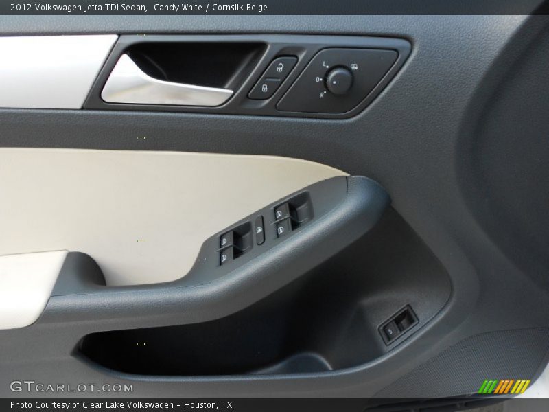 Candy White / Cornsilk Beige 2012 Volkswagen Jetta TDI Sedan