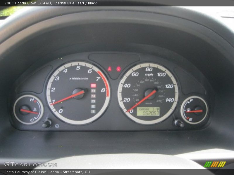 Eternal Blue Pearl / Black 2005 Honda CR-V EX 4WD