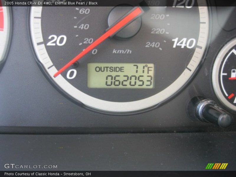 Eternal Blue Pearl / Black 2005 Honda CR-V EX 4WD