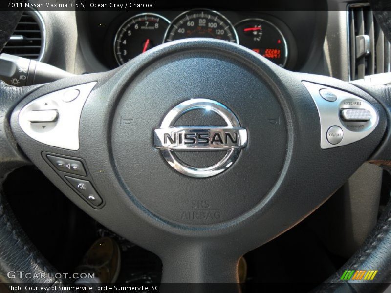 Ocean Gray / Charcoal 2011 Nissan Maxima 3.5 S