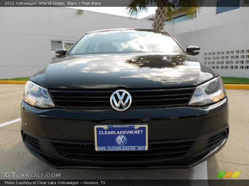 Black / Titan Black 2012 Volkswagen Jetta SE Sedan