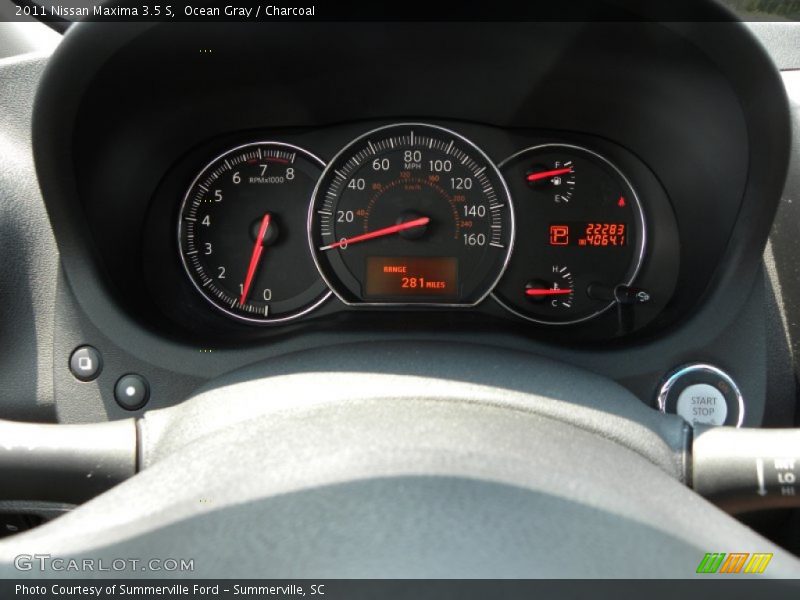 Ocean Gray / Charcoal 2011 Nissan Maxima 3.5 S