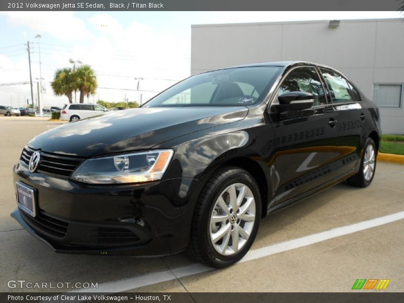 Black / Titan Black 2012 Volkswagen Jetta SE Sedan
